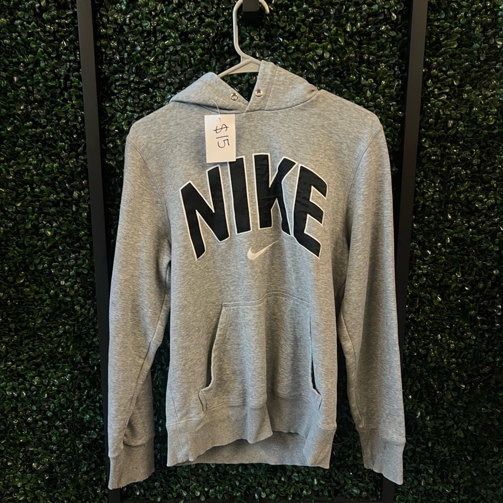 Nike Gray Hoodie with Black Logo